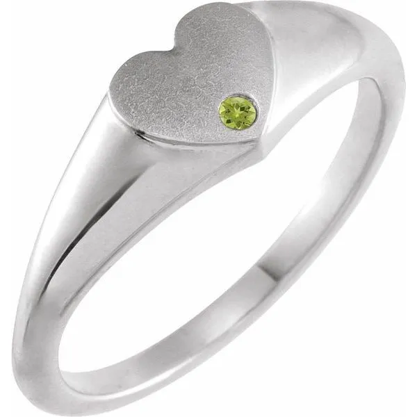 Heart Signet Ring Hopman Jewelers Elkhart, IN