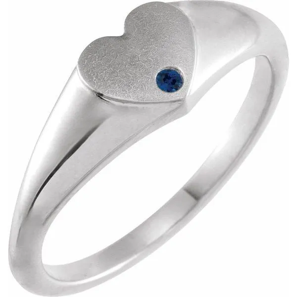 Heart Signet Ring Hopman Jewelers Elkhart, IN