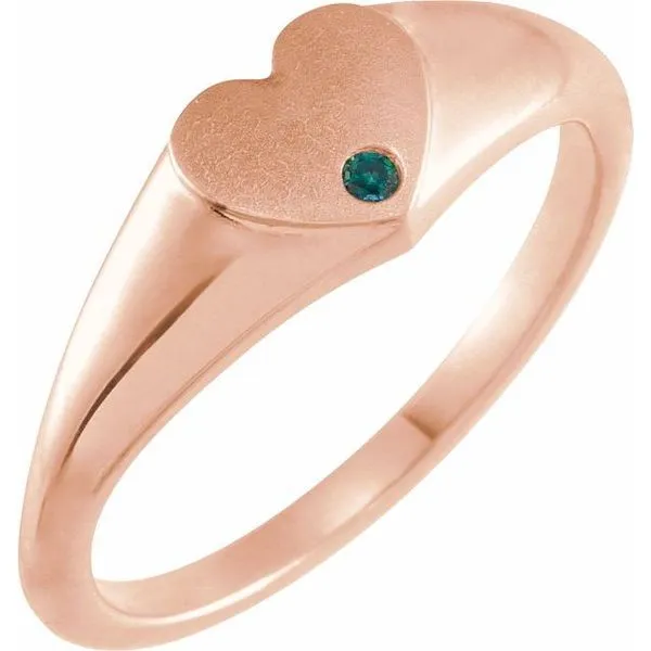 Heart Signet Ring Jewelry Design Studio Jensen Beach, FL