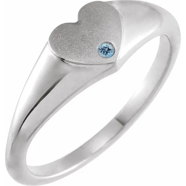 Heart Signet Ring J. Meredith Jewelers Delafield, WI