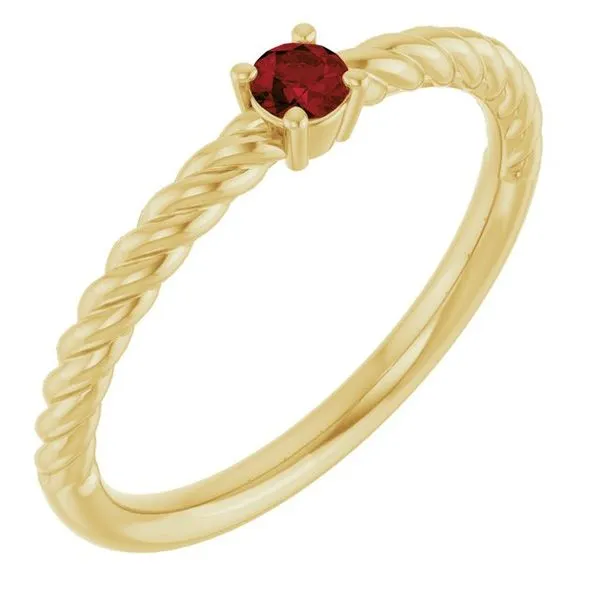 Rope Solitaire Ring J. Meredith Jewelers Delafield, WI