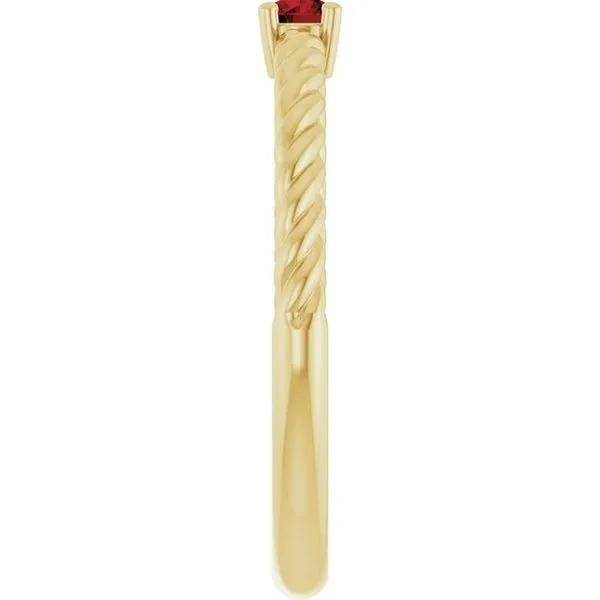 Rope Solitaire Ring Image 4 Cherry Street Jewelers Tulsa, OK