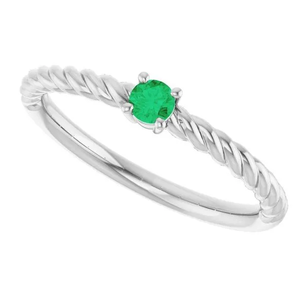 Rope Solitaire Ring Image 5 Hopman Jewelers Elkhart, IN