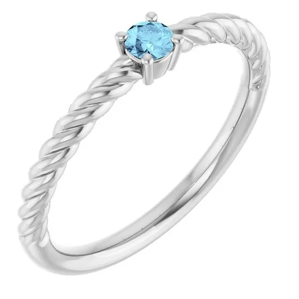 Rope Solitaire Ring J. Meredith Jewelers Delafield, WI
