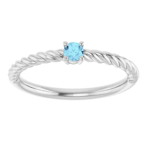 Rope Solitaire Ring Image 4 Hopman Jewelers Elkhart, IN