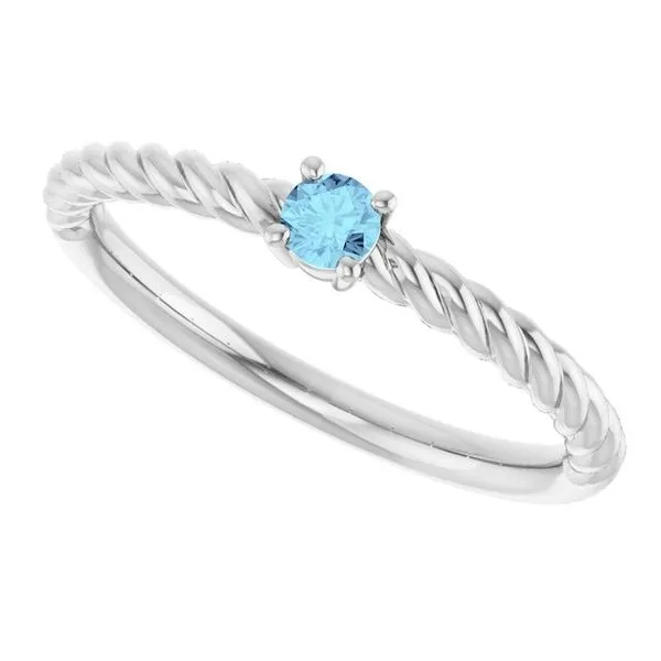 Rope Solitaire Ring Image 5 J. Meredith Jewelers Delafield, WI