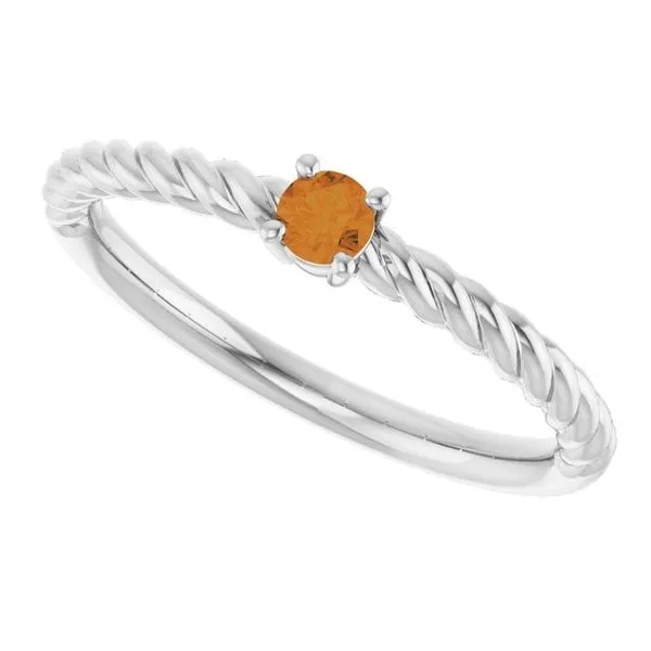 Rope Solitaire Ring Image 5 Hopman Jewelers Elkhart, IN