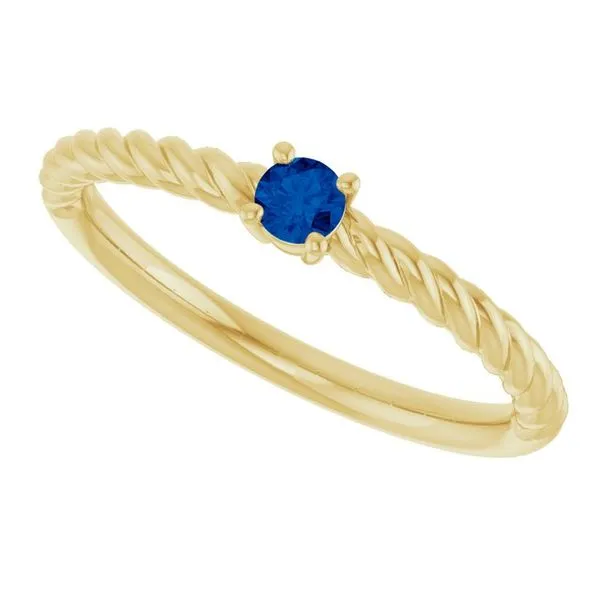 Rope Solitaire Ring Image 5 Milan's Jewelry Inc Sarasota, FL