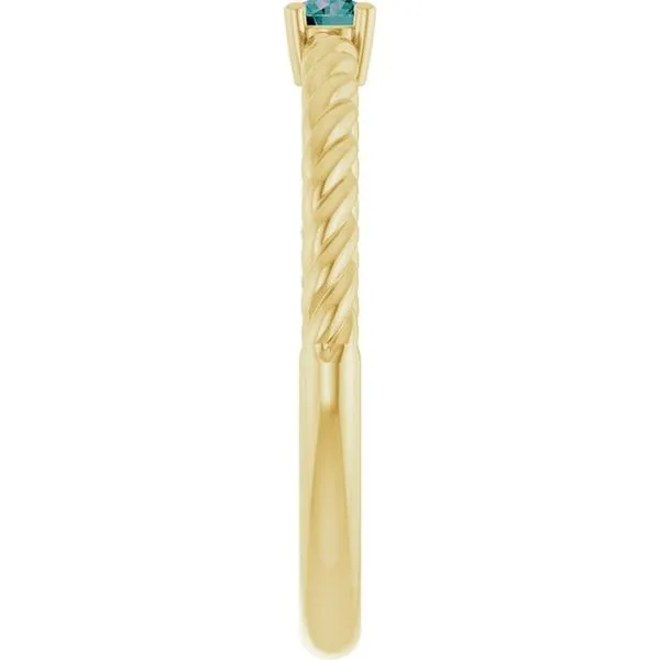 Rope Solitaire Ring Image 4 Hopman Jewelers Elkhart, IN