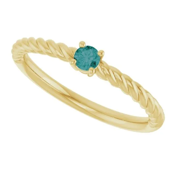 Rope Solitaire Ring Image 5 Rasmussen Jewelers Spanish Fork, UT