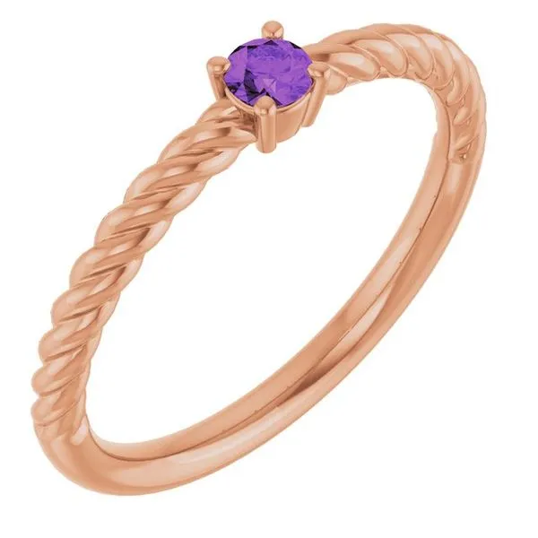 Rope Solitaire Ring J. Meredith Jewelers Delafield, WI