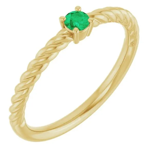 Rope Solitaire Ring Hopman Jewelers Elkhart, IN