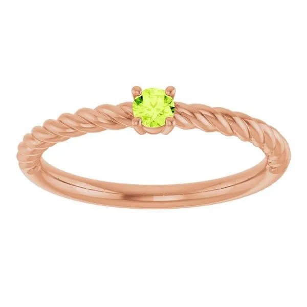 Rope Solitaire Ring Image 3 Leslie E. Sandler Fine Jewelry and Gemstones rockville , MD