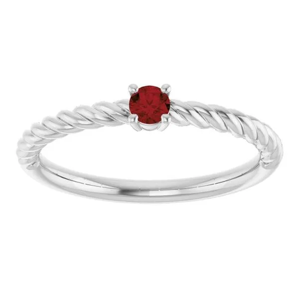 Rope Solitaire Ring Image 3 Arnold's Jewelry and Gifts Logansport, IN