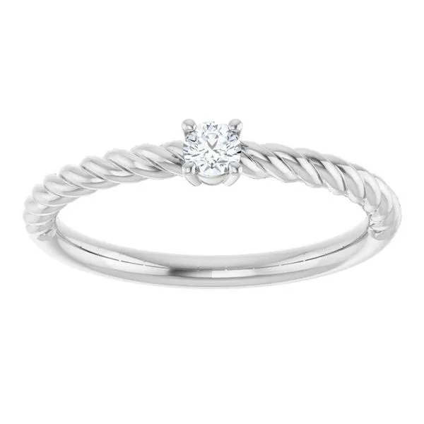 Rope Solitaire Ring Image 4 Rasmussen Jewelers Spanish Fork, UT
