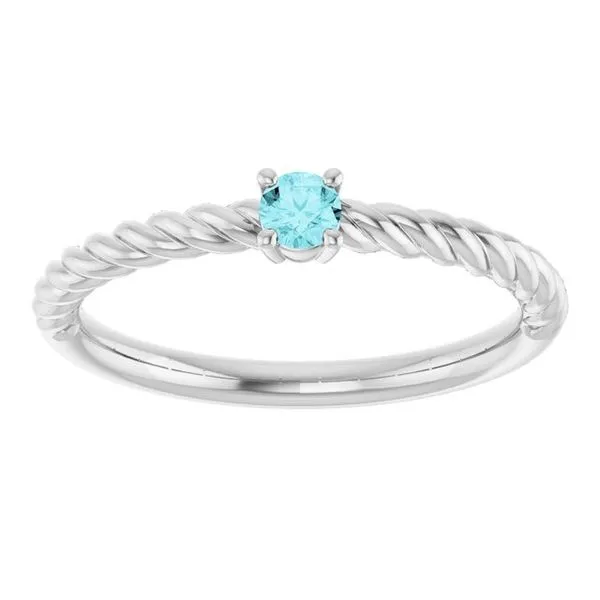 Rope Solitaire Ring Image 3 Hopman Jewelers Elkhart, IN