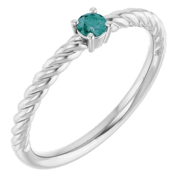 Rope Solitaire Ring Becky Beck's Jewelry DeKalb, IL
