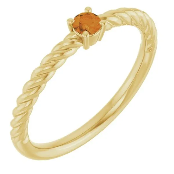 Rope Solitaire Ring Hopman Jewelers Elkhart, IN
