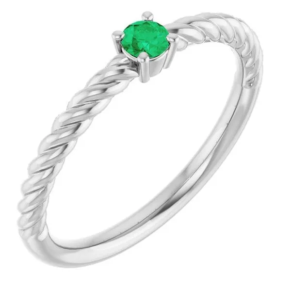 Rope Solitaire Ring Hopman Jewelers Elkhart, IN