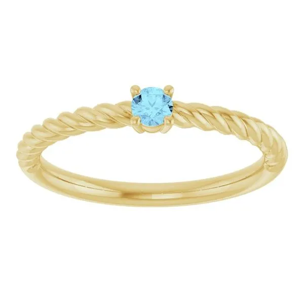 Rope Solitaire Ring Image 4 Jewelry Design Studio Jensen Beach, FL