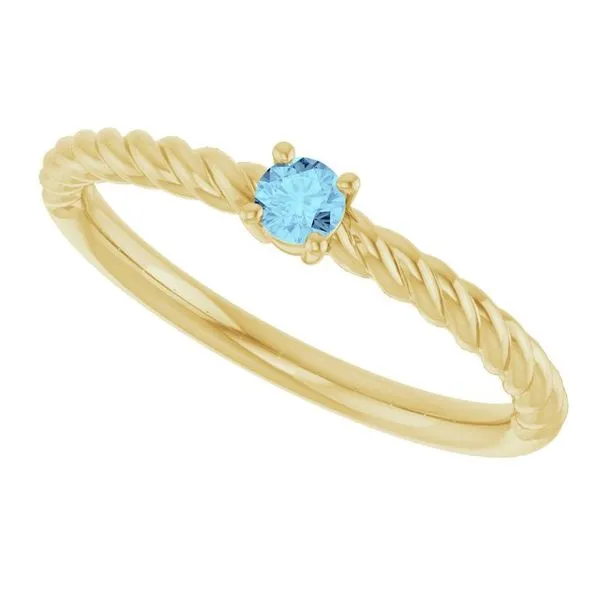 Rope Solitaire Ring Image 5 Cherry Street Jewelers Tulsa, OK