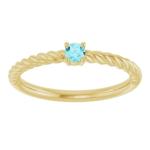 Rope Solitaire Ring Image 3 Jewelry Design Studio Jensen Beach, FL