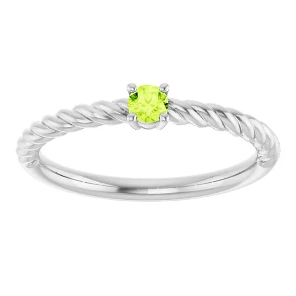 Rope Solitaire Ring Image 3 Hopman Jewelers Elkhart, IN