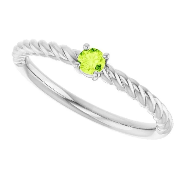 Rope Solitaire Ring Image 5 Hopman Jewelers Elkhart, IN