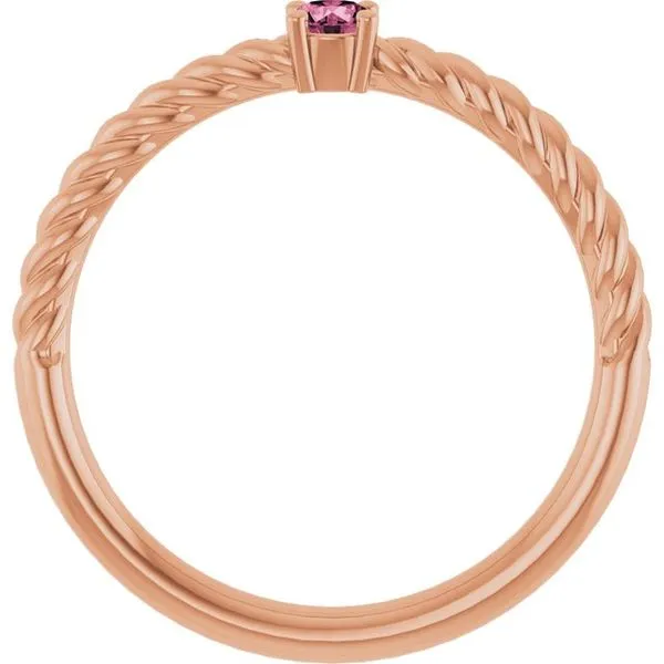 Rope Solitaire Ring Image 2 Cherry Street Jewelers Tulsa, OK