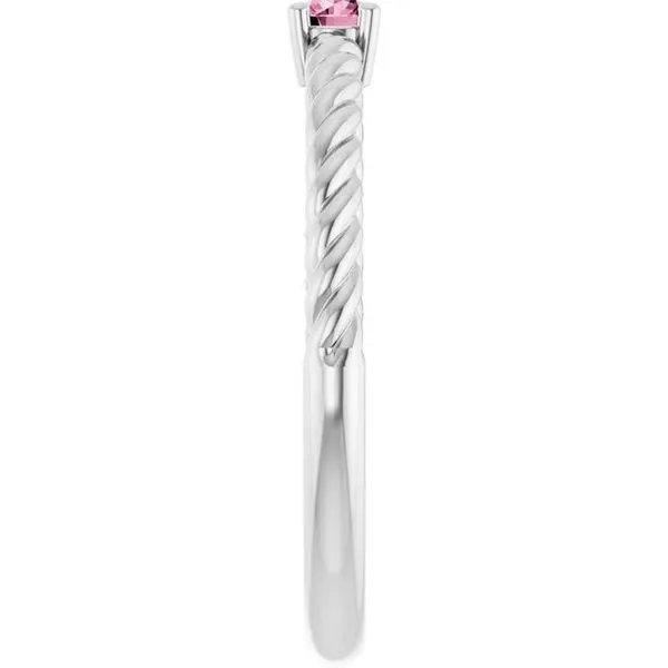 Rope Solitaire Ring Image 3 Linwood Custom Jewelers Linwood, NJ