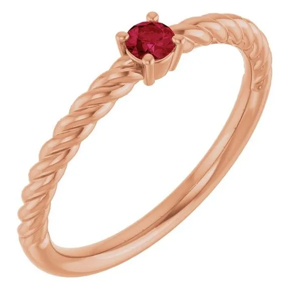 Rope Solitaire Ring J. Meredith Jewelers Delafield, WI