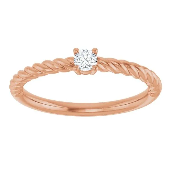 Rope Solitaire Ring Image 3 Arnold's Jewelry and Gifts Logansport, IN