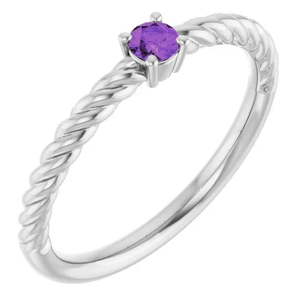 Rope Solitaire Ring Leslie E. Sandler Fine Jewelry and Gemstones rockville , MD