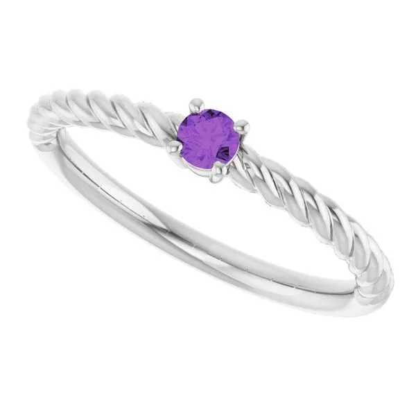 Rope Solitaire Ring Image 5 Hopman Jewelers Elkhart, IN