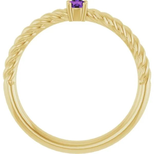 Rope Solitaire Ring Image 2 Smith Jewelers Franklin, VA