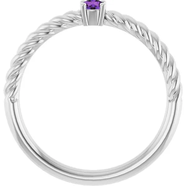 Rope Solitaire Ring Image 2 Jewelry Design Studio Jensen Beach, FL