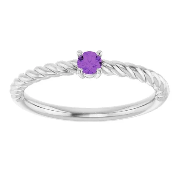 Rope Solitaire Ring Image 3 Jewelry Design Studio Jensen Beach, FL