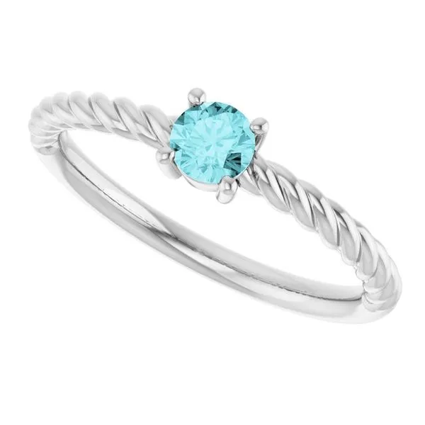Rope Solitaire Ring Image 5 Hopman Jewelers Elkhart, IN