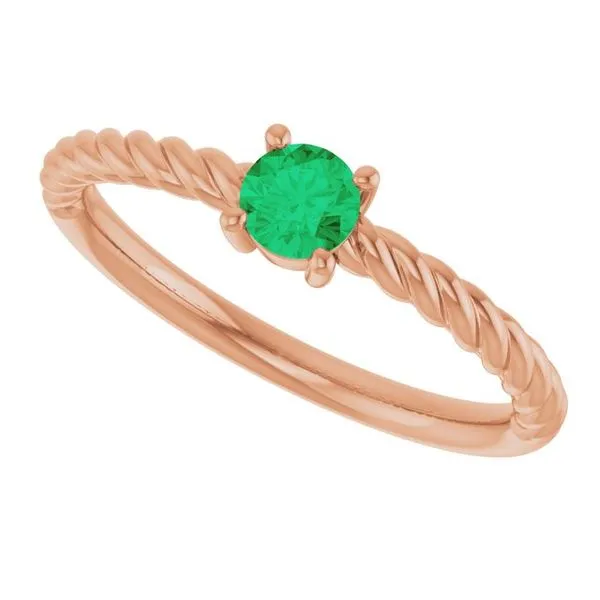 Rope Solitaire Ring Image 5 Rick's Jewelers California, MD