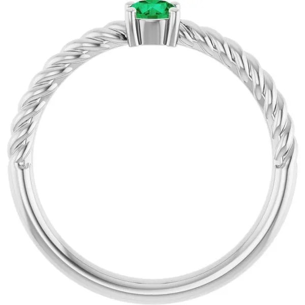 Rope Solitaire Ring Image 2 Rasmussen Jewelers Spanish Fork, UT