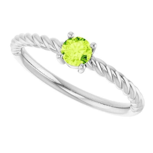 Rope Solitaire Ring Image 5 Jewelry Design Studio Jensen Beach, FL