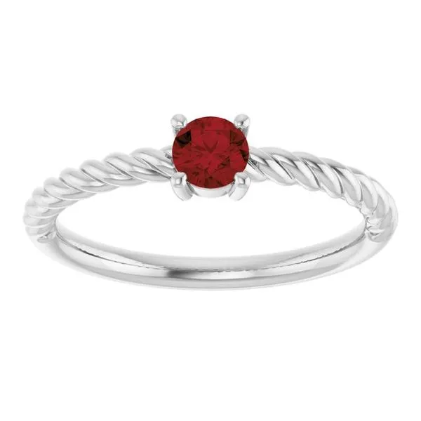 Rope Solitaire Ring Image 4 Jewelry Design Studio Jensen Beach, FL