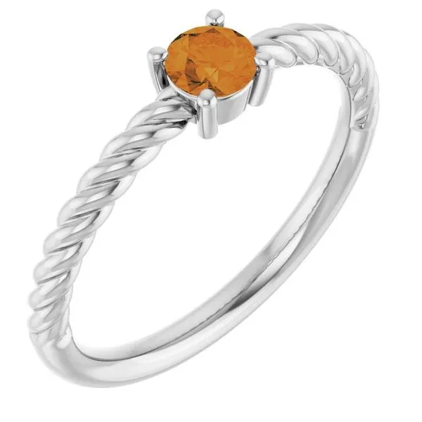 Rope Solitaire Ring Leslie E. Sandler Fine Jewelry and Gemstones rockville , MD