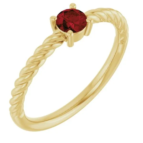 Rope Solitaire Ring Rasmussen Jewelers Spanish Fork, UT