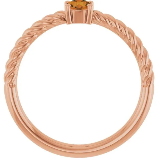 Rope Solitaire Ring Image 2 Jewelry Design Studio Jensen Beach, FL