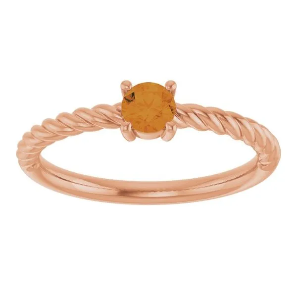 Rope Solitaire Ring Image 3 Hopman Jewelers Elkhart, IN