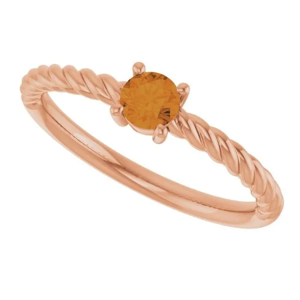 Rope Solitaire Ring Image 5 Hopman Jewelers Elkhart, IN