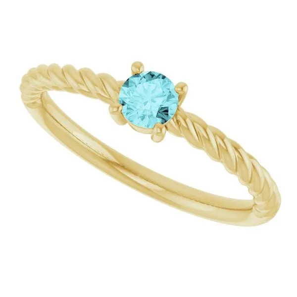 Rope Solitaire Ring Image 5 Hopman Jewelers Elkhart, IN