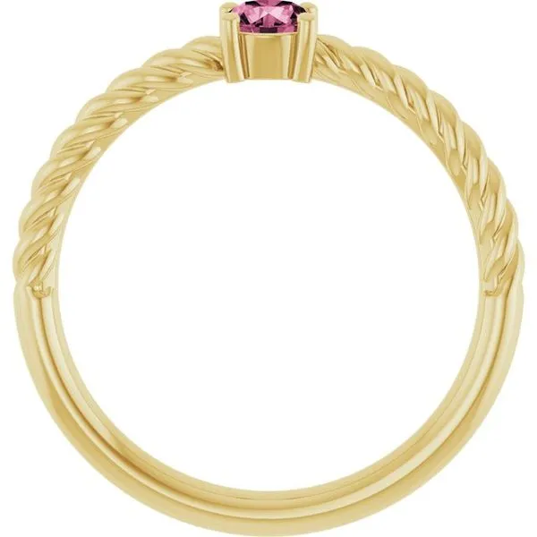 Rope Solitaire Ring Image 2 Jewelry Design Studio Jensen Beach, FL