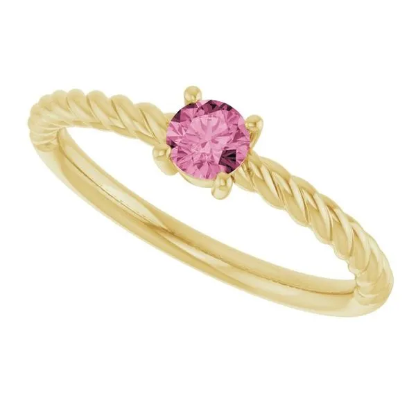 Rope Solitaire Ring Image 5 Jewelry Design Studio Jensen Beach, FL